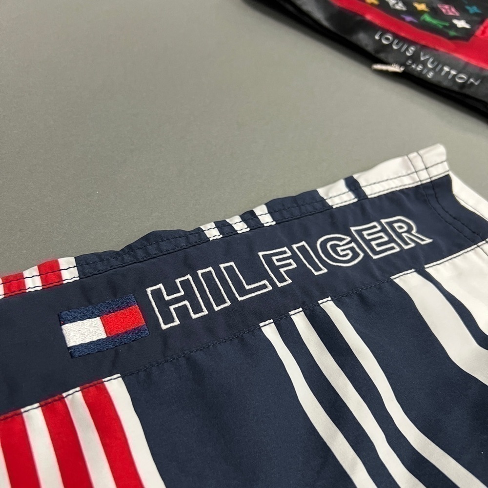 TOMMY HILFIGER Embroidered Logo Striped Hybrid Swimsuit - Picture 4 of 6